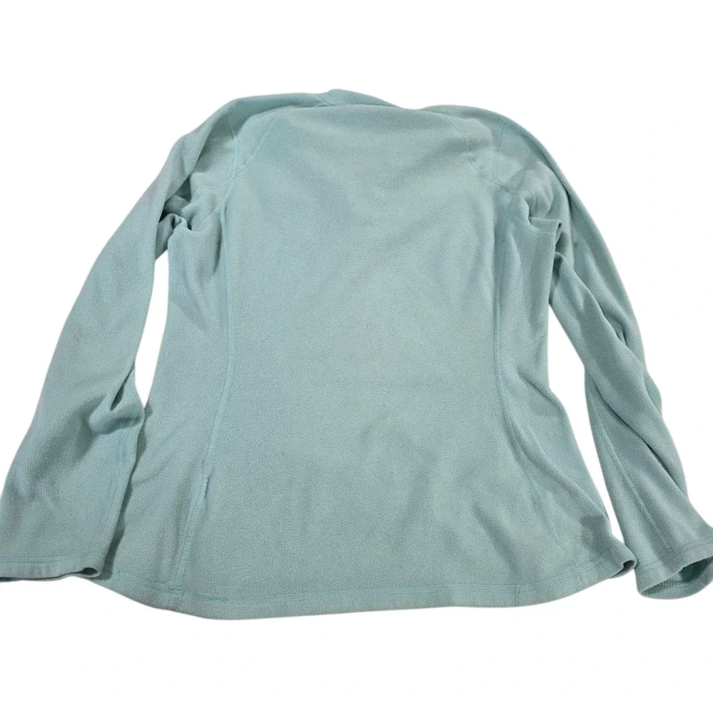 The North Face Womens Pullover Sweater Green Small Fleece Quarter Zip Outdoor‎